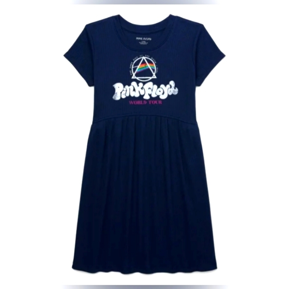 Pink Floyd Girls Graphic Short Sleeve Dress size 7-8